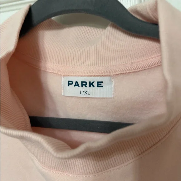 Parke Peony Heart Varsity Mockneck large / xl new - Picture 4 of 7